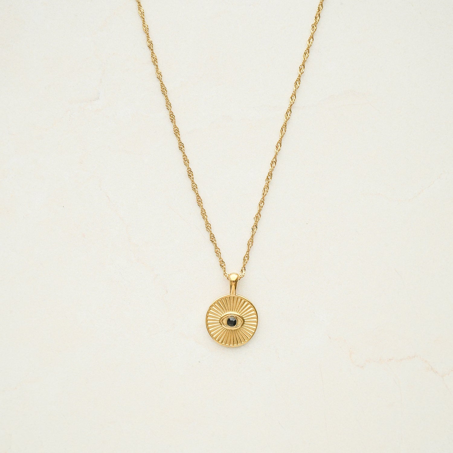 Evil Eye Coin Necklace
