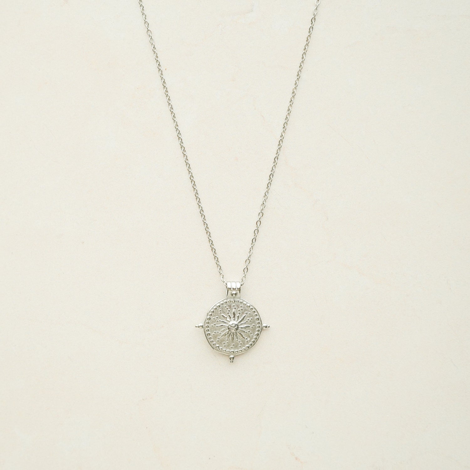 Compass Coin Necklace