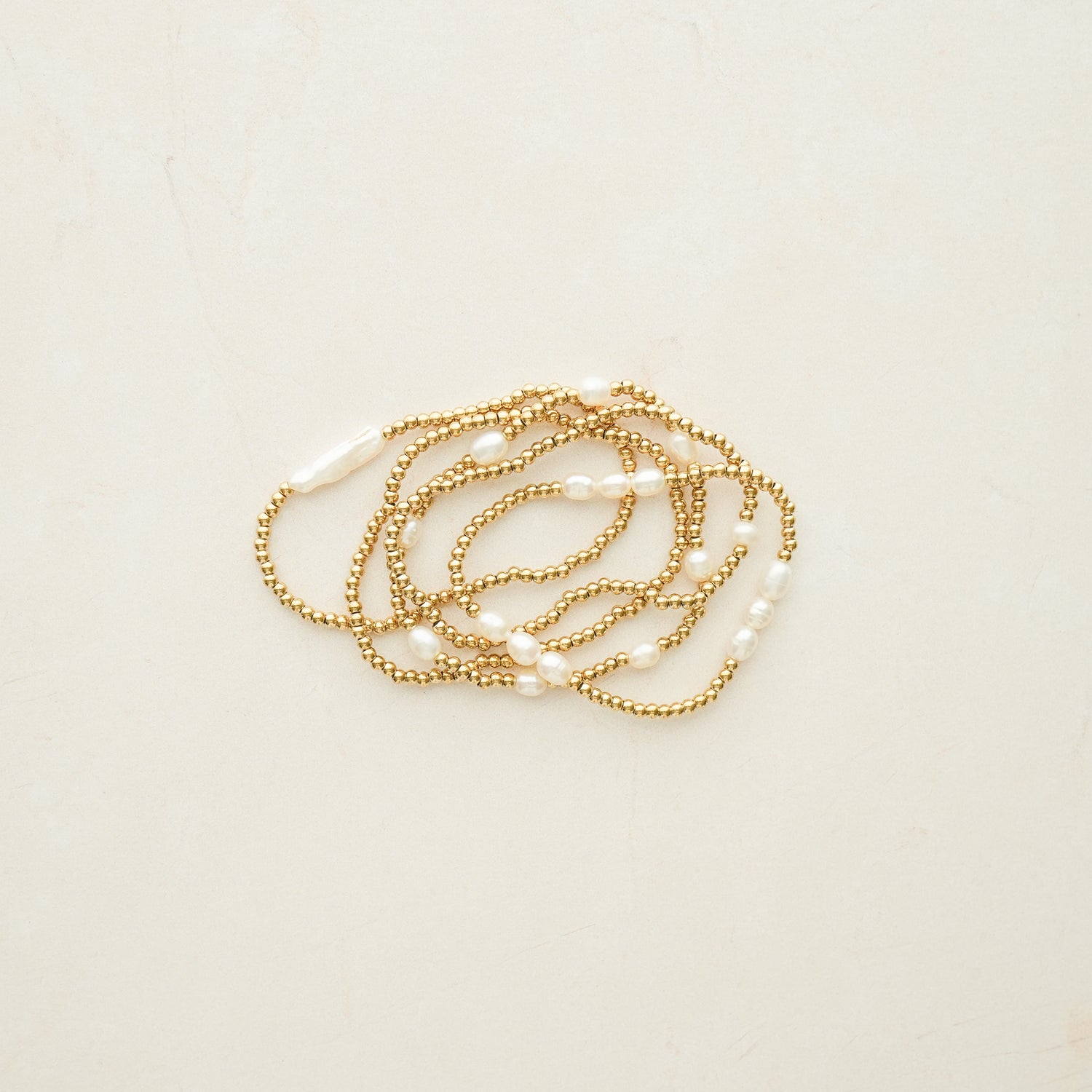 Poppy Pearl Bracelet Stack