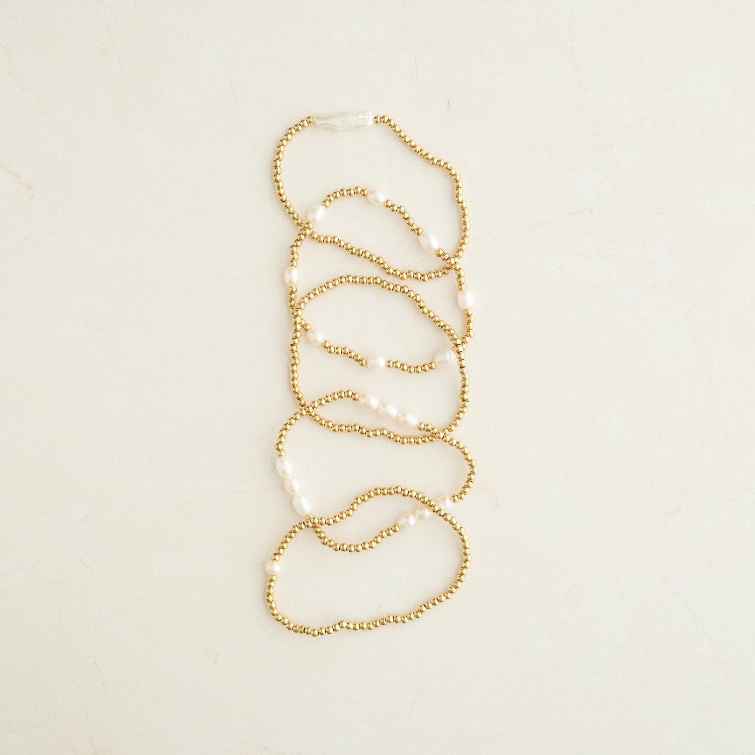 Poppy Pearl Bracelet Stack