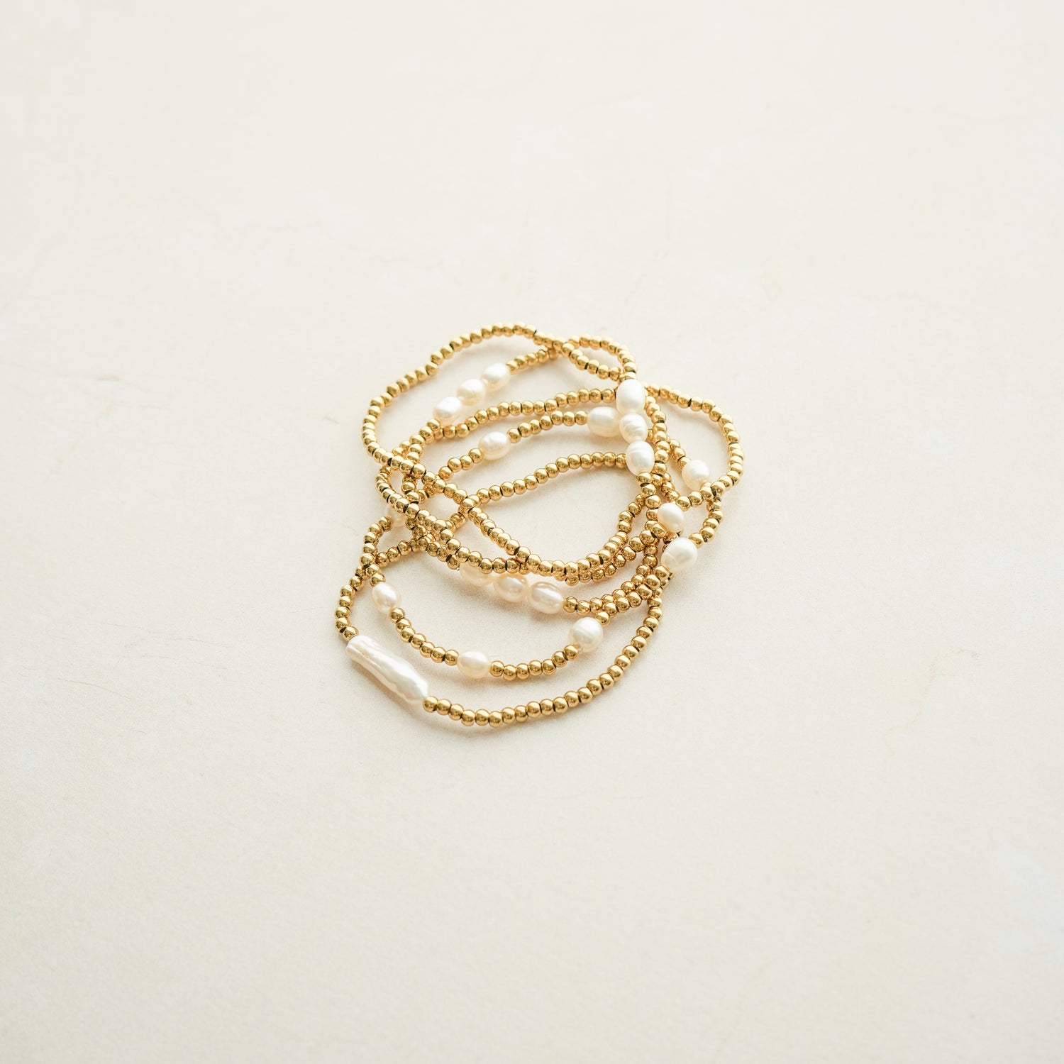 Poppy Pearl Bracelet Stack