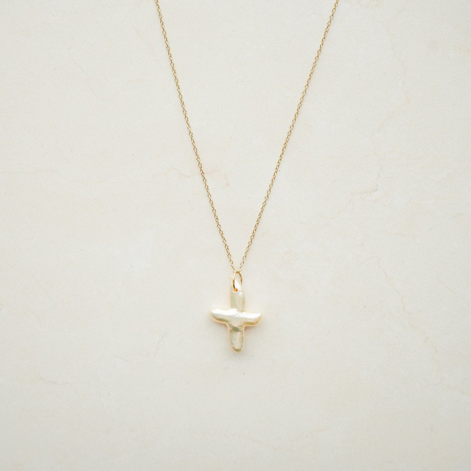 Pearl Cross Necklace