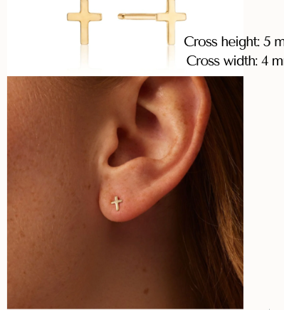 Mini Cross Studs